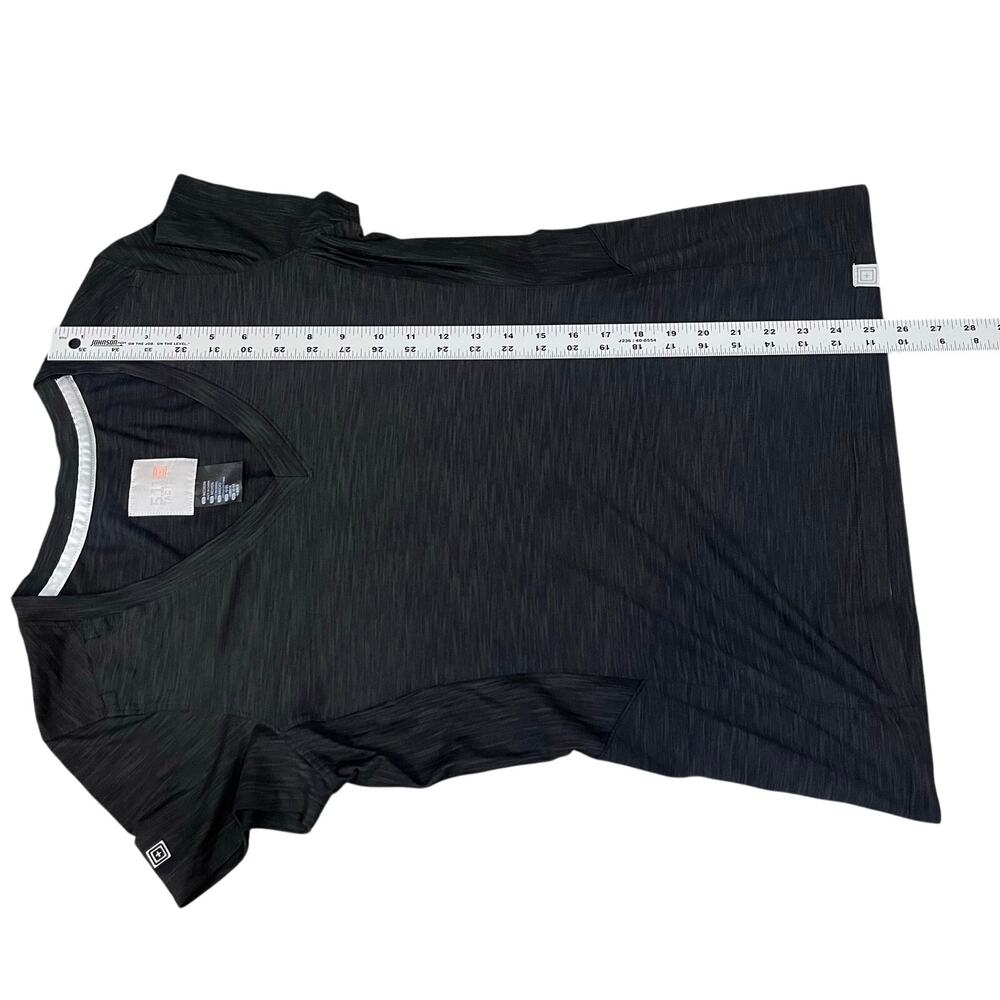 5.11 Tactical Women's Zig‑Zag V‑Neck Short Sleeve Active Shirt Heather Gray M - Picture 6 of 6